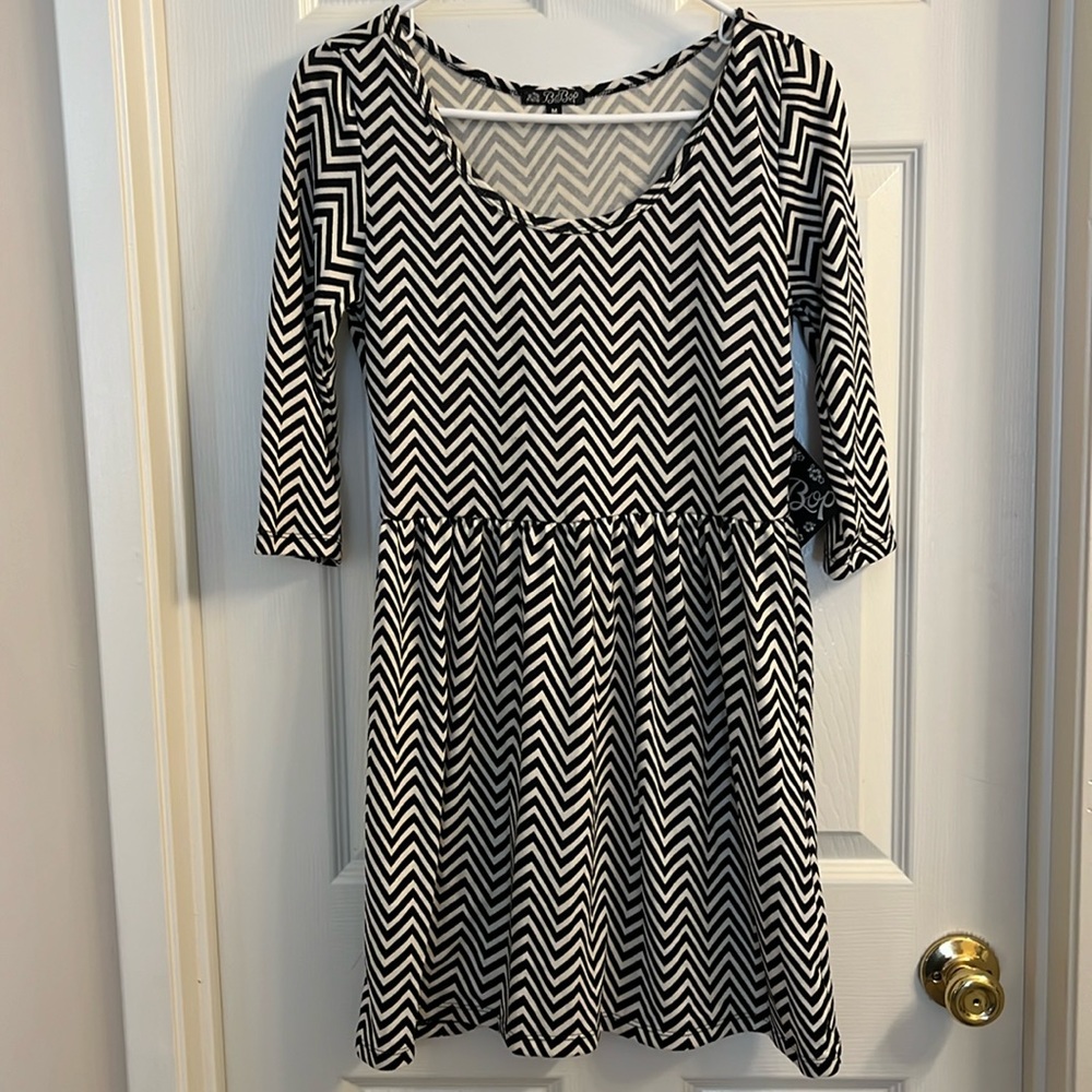 NWT BEBOP chevron dress